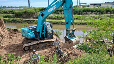 Sameep realizó trabajos para reforzar el abastecimiento de agua en el Departamento Bermejo