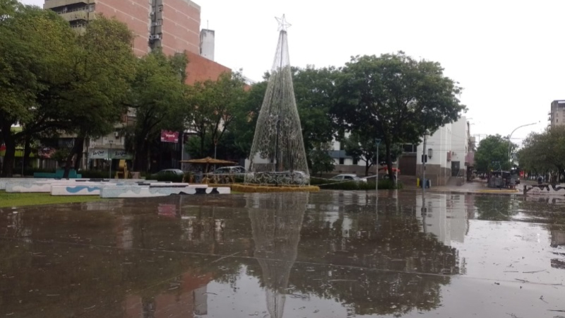 Resistencia tuvo una lluvia intensa pero sin emergencias
