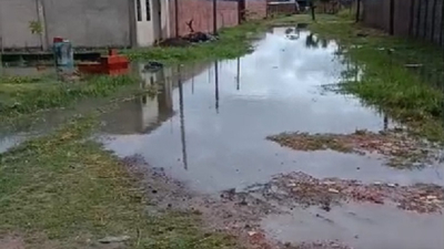 Vecinos del barrio Montecarlo tienen problemas de escurrimiento