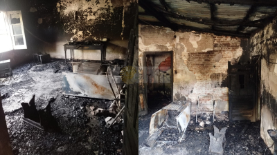 "Pensé que nos moríamos": un incendio destruyó su casa y necesita ayuda para reconstruirla