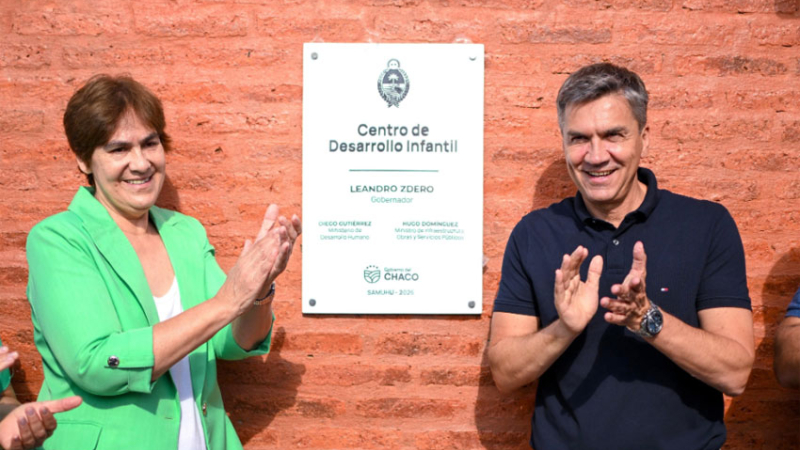 Zdero inauguró un nuevo centro de desarrollo infantil en Samuhú