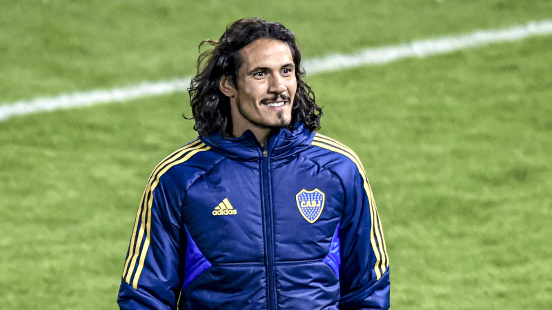 El uruguayo Cavani, la sorpresa de Boca frente a Racing