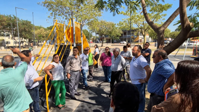 Presentan la remodelada plazoleta del barrio Provincias Unidas