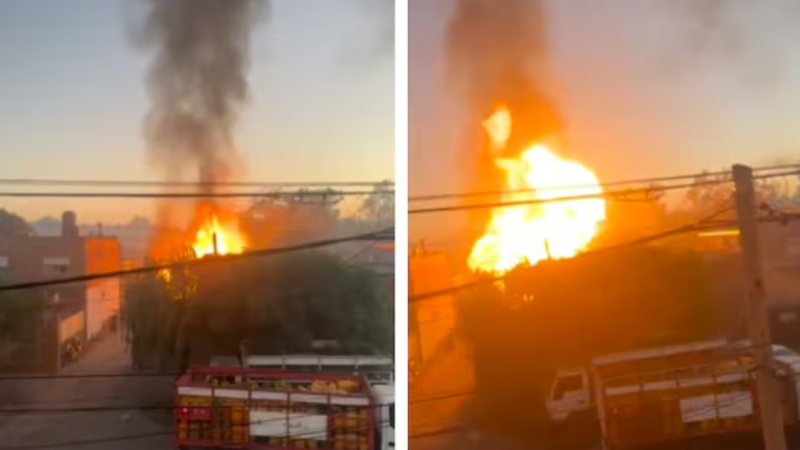 Detuvieron al dueño del depósito de garrafas que explotó en Merlo