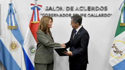Zdero recibió a la embajadora de Paraguay y apuntó a consolidar al Chaco como eje logístico regional