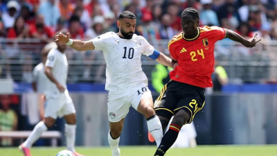 Bélgica reaccionó a tiempo y rescató un empate ante Egipto