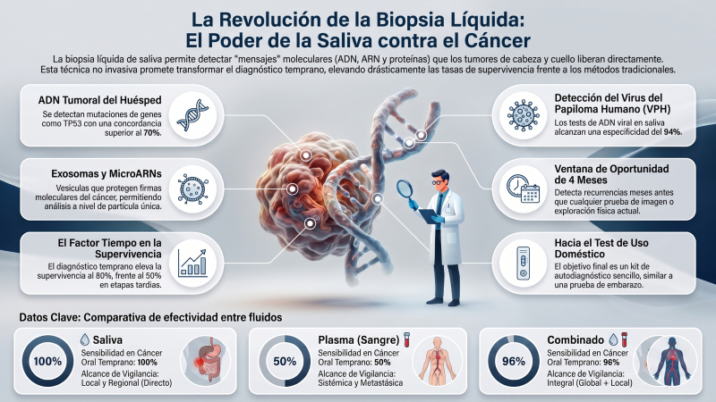 El diagnóstico que cabe en un frasco de saliva