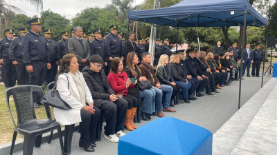 Rindieron homenaje a Gustavo Ramón Bini, oficial principal caído en cumplimiento del deber