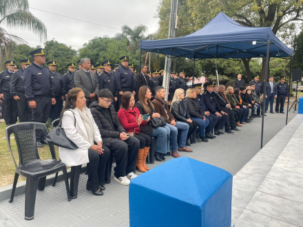 Rindieron homenaje a Gustavo Ramón Bini, oficial principal caído en cumplimiento del deber