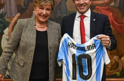 Kristalina Georgieva destacó la solidez del programa económico
