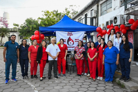 equipo del Centro de Hemoterapia realizo una colecta externa