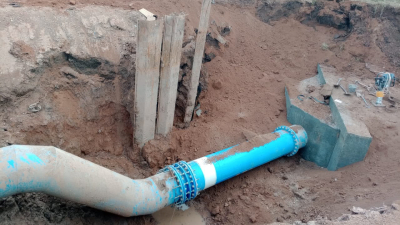 Finalizó la vinculación definitiva de la estación de bombeo de Sáenz Peña hacia Avia Terai