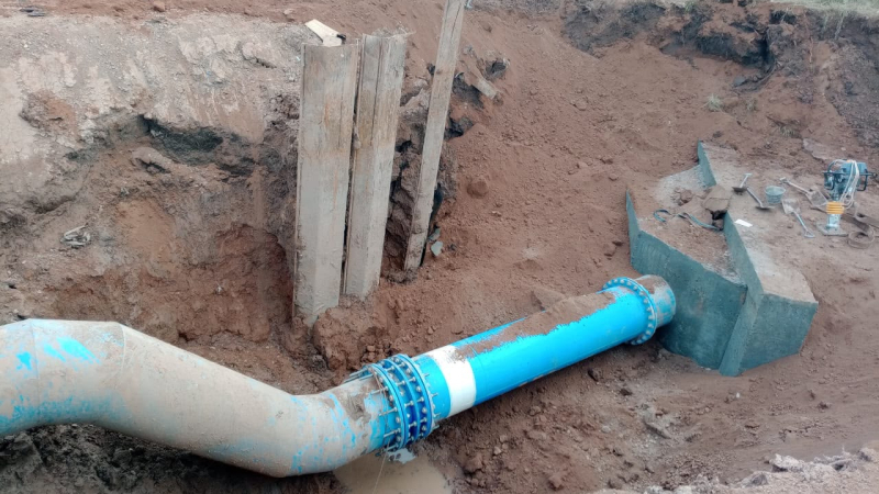 Finalizó la vinculación definitiva de la estación de bombeo de Sáenz Peña hacia Avia Terai