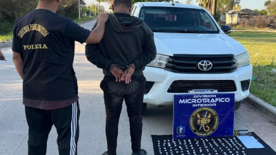 Lo detuvieron con más de 200 envoltorios de marihuana