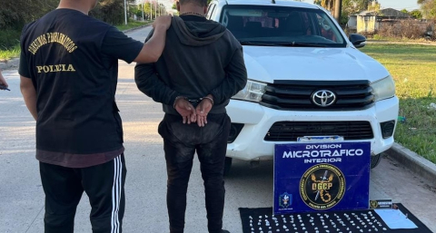 Lo detuvieron con más de 200 envoltorios de marihuana