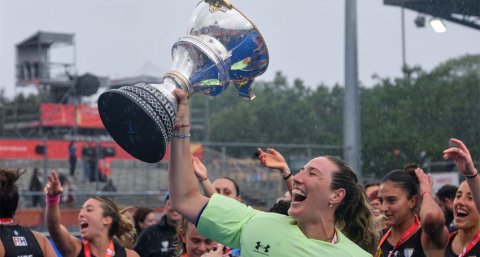 La arquera Cristina Cosentino, gran heroína de Las Leonas