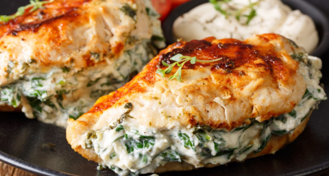 Pechuga rellena keto: la receta que resuelve el almuerzo o la cena