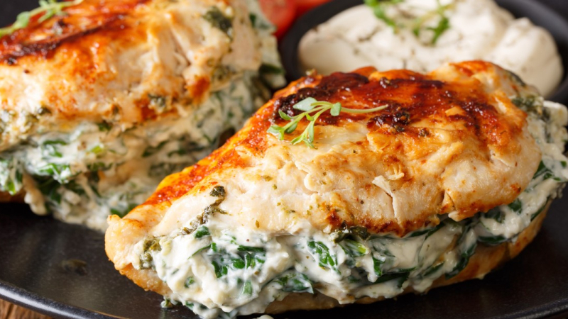 Pechuga rellena keto: la receta que resuelve el almuerzo o la cena