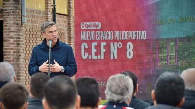 Zdero anunció el nuevo polideportivo del CEF N° 8 de Quitilipi