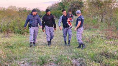 Hallaron a un nene de dos años que se había perdido en el monte, a tres kilómetros de su casa