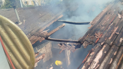 Susto en el barrio España por el incendio de una vivienda