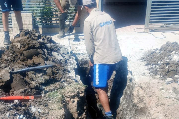 Isla del Cerrito: comienzan las nuevas conexiones cloacales para unos 650 usuarios