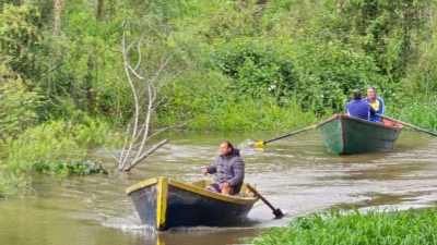 La crecida complicó los accesos a Isla Soto, Tres Bocas y Cinco Bocas