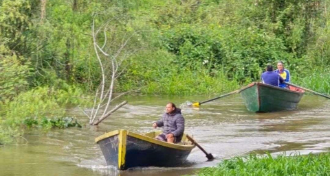La crecida complicó los accesos a Isla Soto, Tres Bocas y Cinco Bocas
