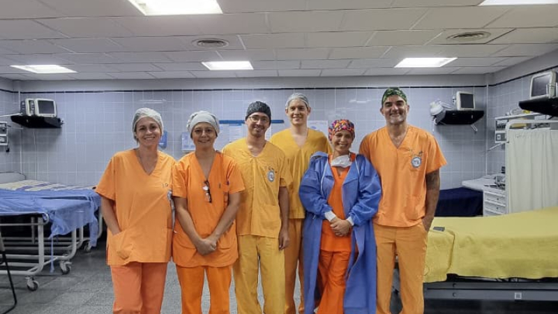 Importante reconstrucción facial pediátrica en el HAC