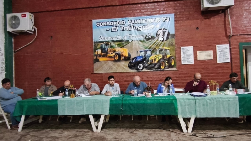 El consorcio caminero de El Triángulo celebró su asamblea anual en Las Breñas