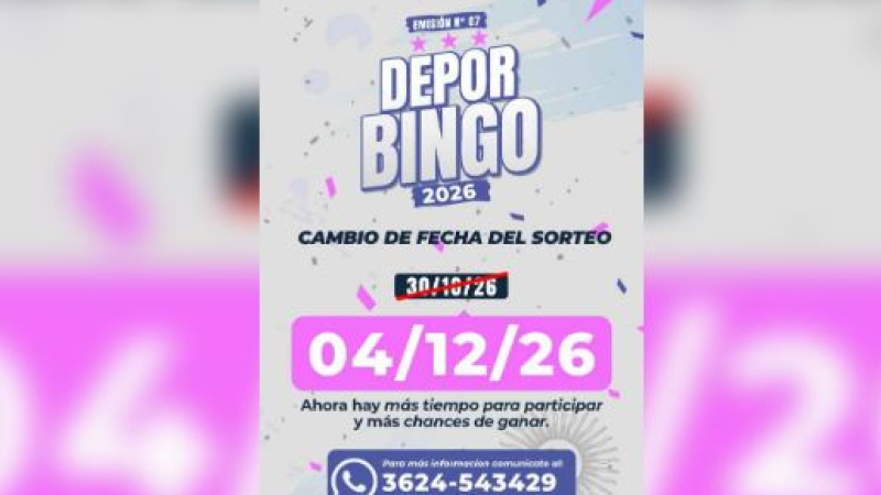 El Deporbingo se sorteará el 4 de diciembre