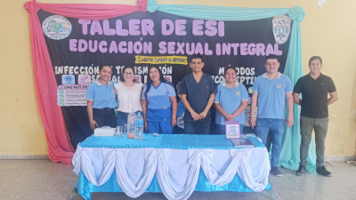 Charla sobre salud sexual y prevención para estudiantes secundarios