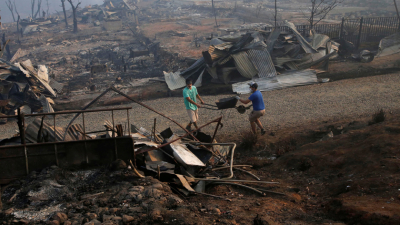 Más de 40 detenidos por incendios forestales en Chile que empiezan a ceder