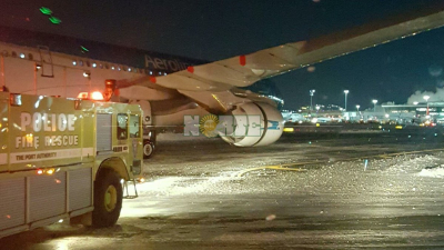 Susto para pasajeros de un avión de Aerolíneas en Nueva York: se prendió fuego un motor