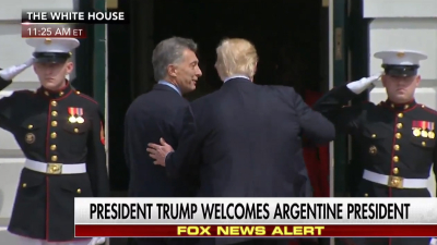 Macri en la Casa Blanca para reunirse con Trump