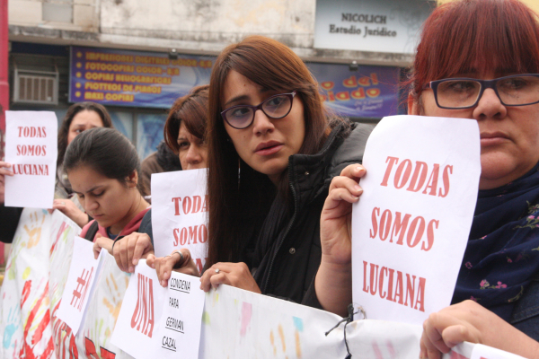 Las marchas de mujeres pidiendo Justicia por Luciana. Foto: Fabián Maldonado.