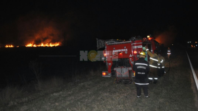 Voraz incendio de pastizales en Margarita Belén: la lluvia redujo las consecuencias