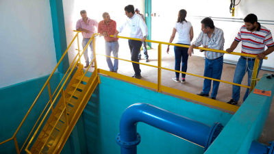 Funcionarios de SAMEEP supervisaron obras ejecutadas en Pampa del Indio