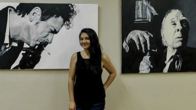 Cecilia, la artista con Asperger que superó el bullying y expone en Europa
