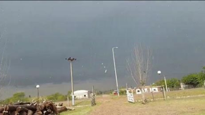 VIDEO: granizo en Villa Berthet sin lluvia y con sol