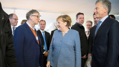 Macri se reunió con Merkel y Bill Gates en Davos: avizoran posibles inversiones