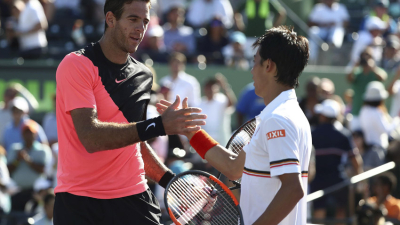 Del Potro arrolló al japonés Nishikori en Miami