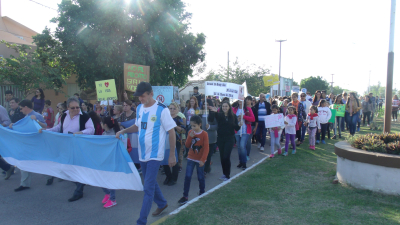 La marcha por la vida también se realizó en Du Graty