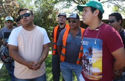 Piquete de trabajadores de Tecmasa