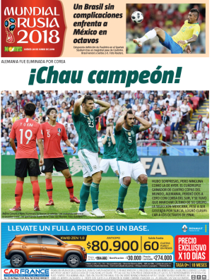 ¡Chau campeón!