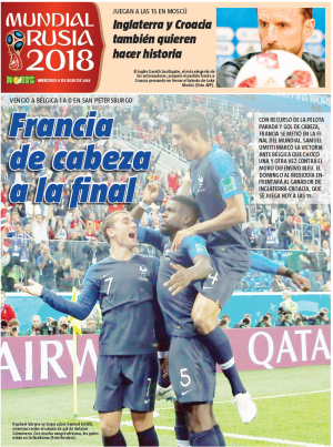 Francia de cabeza a la final