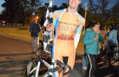 Triunfo del ciclista breñense Germán Trautner