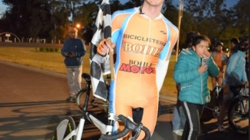 Triunfo del ciclista breñense Germán Trautner