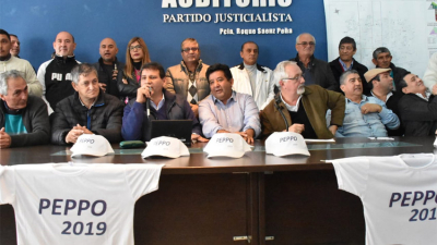 Dirigentes y militantes del PJ proponen la reelección de Peppo