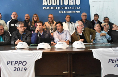 Dirigentes y militantes del PJ proponen la reelección de Peppo
